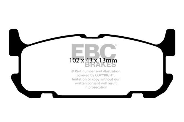 EBC Yellowstuff remblokken achter MX-5 NB 1.8