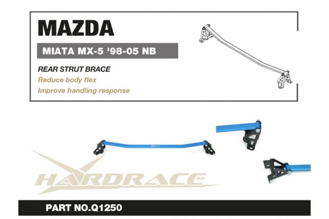 Hardrace veerpootbrug achter MX-5 NB