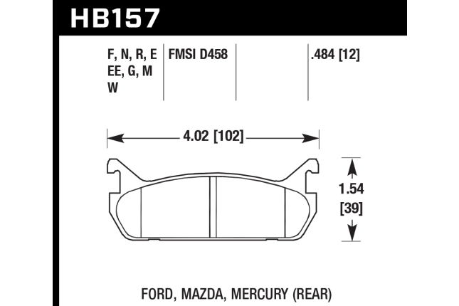 Hawk HP Plus remblokken achter MX-5 NA 1.6