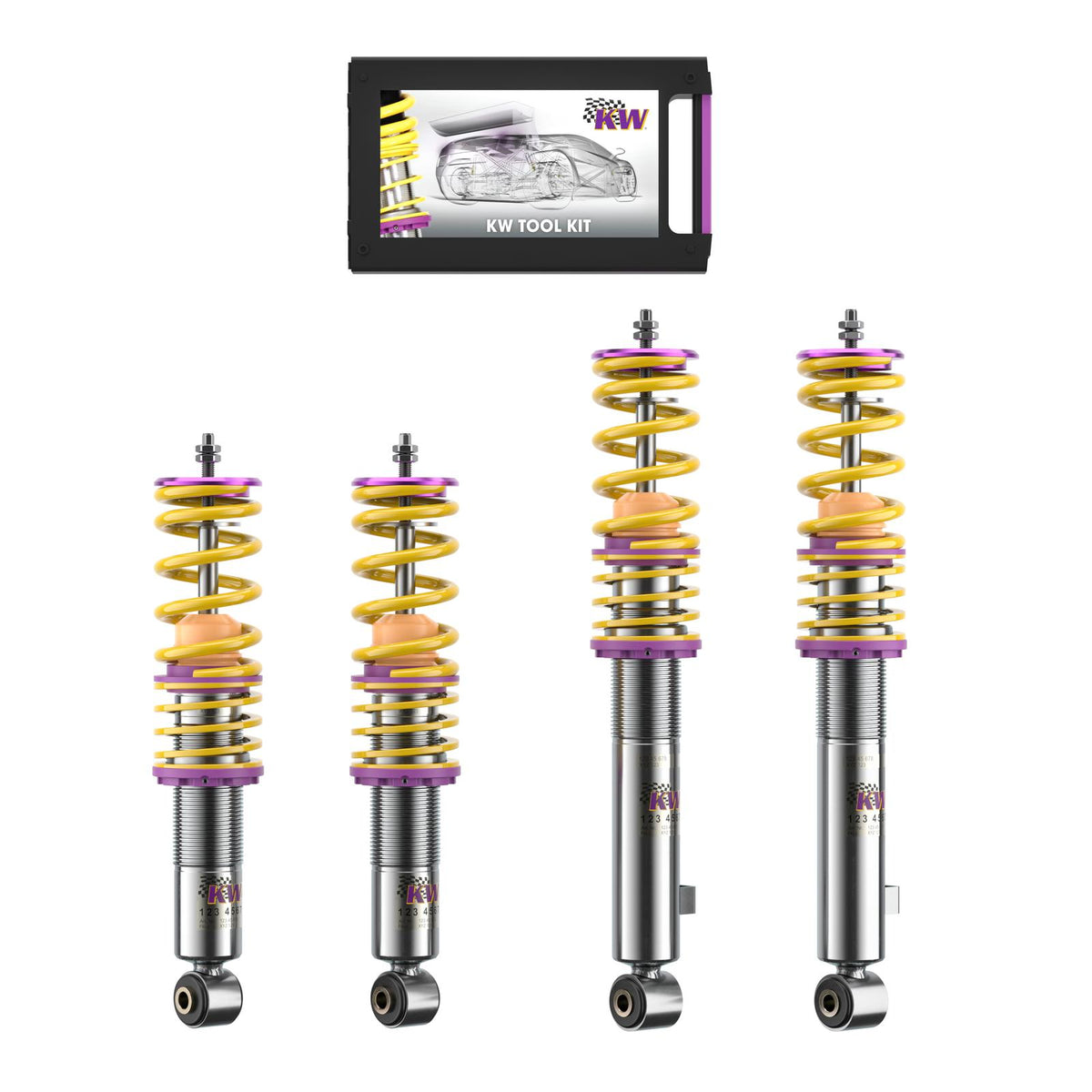 KW Schroefset V1 inox MX-5 NB