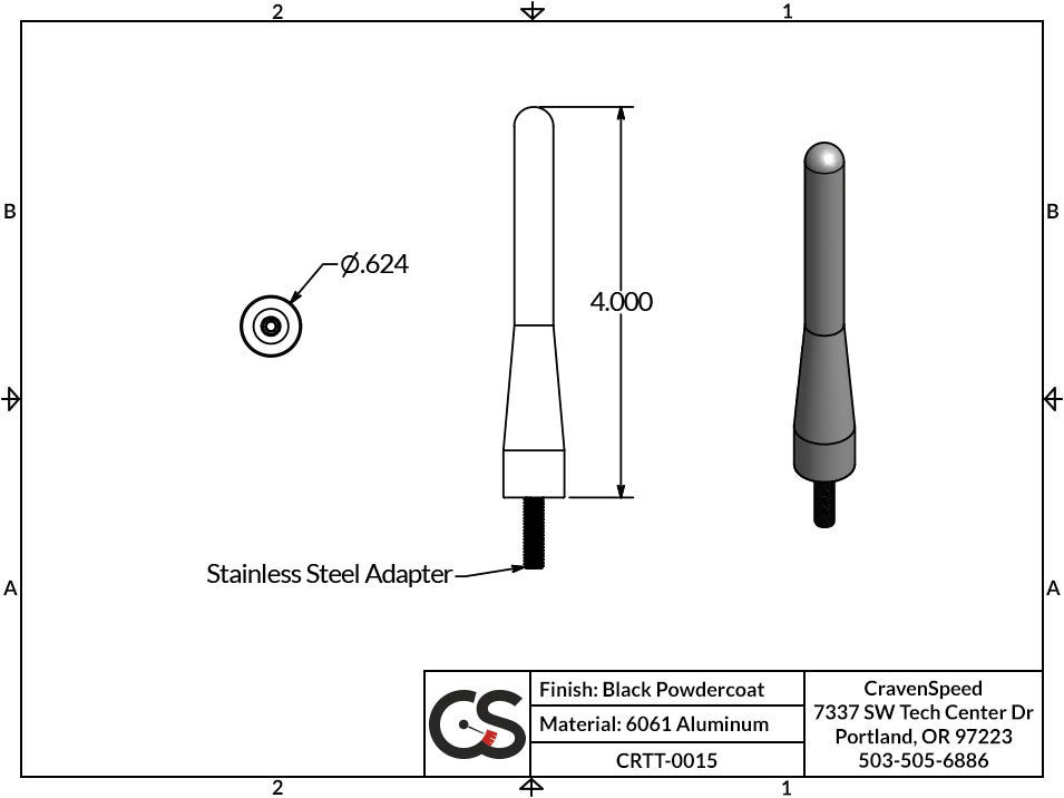 Stubby antenne MX-5 NA
